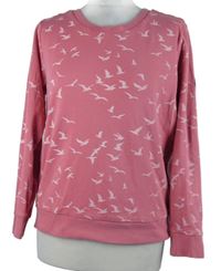 Dámská růžová mikina s ptáčky Kangaroos 