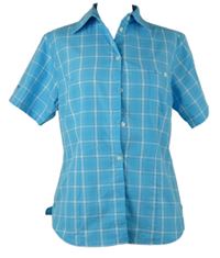 Dámská modrá kostkovaná halenka Schoffel 