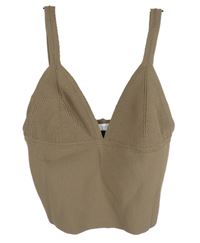 Dámský béžový pletený crop top Zara 
