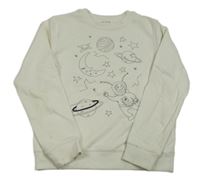 Smetanová mikina s obrázkem 