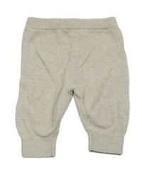 Světlebéžové pletené tepláky Mamas&Papas