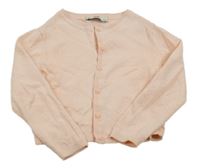 Světlerůžový propínací svetr C&A