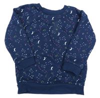 Tmavomodrá mikina s hvězdičkami Primark