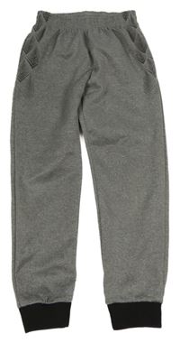 Šedo-černé sportovní kalhoty se vzorem 