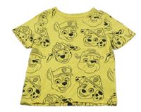 Žluté tričko s PAW PATROL nickelodeon