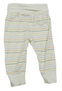 Bílo-modro-zelené pruhované tepláky H&M