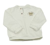 Bílá mikina s medvídkem C&A