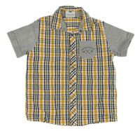 Šedo-oranžová kostkovaná košile Topolino