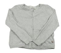 Šedý propínací svetr H&M