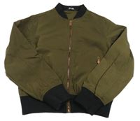 Khaki šusťákový podzimní bomber Candy