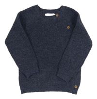Tmavomodrý propínací svetr zn. Primark