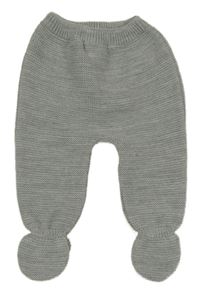 Šedé pletené polodupky 