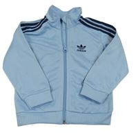 Světlemodrá sportovní propínací mikina Adidas