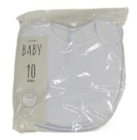 Nové - 10x bílý froté bryndák George