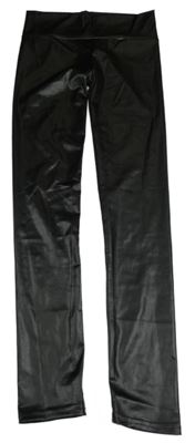 Černé lesklé legíny 