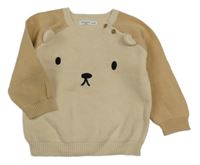 Béžový svetr s čumákem Sinsay