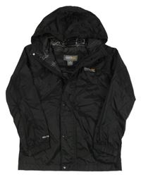 Černá šusťáková funkční nepromokavá bunda s kapucí Regatta