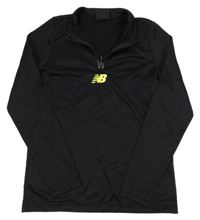 Černá funkční thermo mikina s logem New Balance