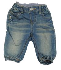 Modré podšité rifle s úpletovým pasem H&M