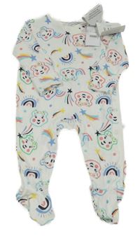 Nové - bílý overal s medvídky Blush George