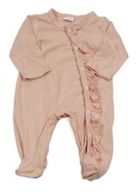 Růžový overal s volánkem