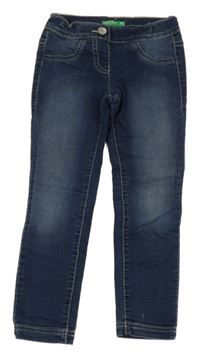 Tmavomodré skinny rifle Benetton