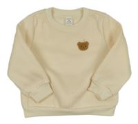 Světlbéžová mikina s medvídkem 