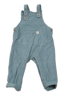 Modré laclové manšestráky s kapsou