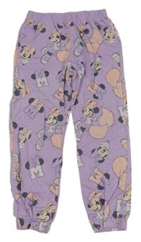 Lila tepláky s Minnie Disney