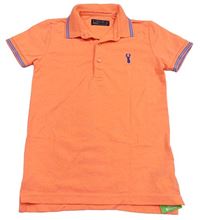 Neonově oranžové polo tričko Next 