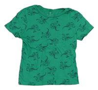 Zelené tričko s dinosaury H&M