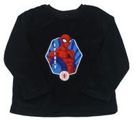 Černé plyšové triko se Spider-manem zn. Marvel 