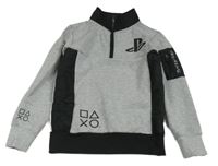 Šedo-černá mikina PlayStation zn. Primark