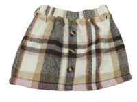 Barevná kostkovaná sukně Shein