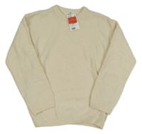 Nové - Smetanový vlněný svetr H&M