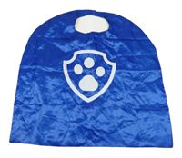 Kostým - Modrý saténový plášť s potiskem 