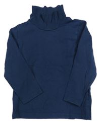 Tmavomodré triko s rolákem Primark 