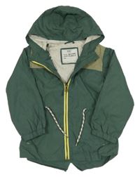 Khaki-béžová šusťáková jarní parka s kapucí M&S
