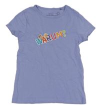 Světlemodré tričko s nápisem 