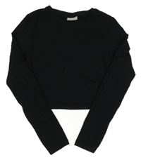 Černé crop triko Matalan