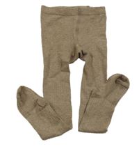 Hnědé žebrované punčocháče H&M