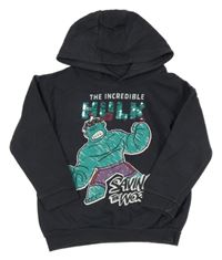 Antracitová mikina s Hulkem a kapucí George