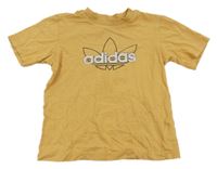 Oranžové tričko s logem Adidas