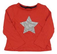 Červené triko se stříbrnou hvězdou George