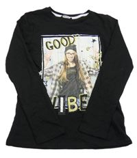 Černé triko s dívkou PEP&CO