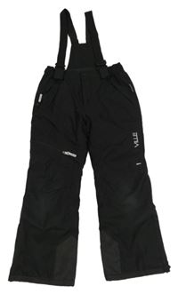 Černé šusťákové zimní oteplovačky s kšandami C&A