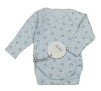 Nové - světlemodré zavinovací body s tučňáčky absorba