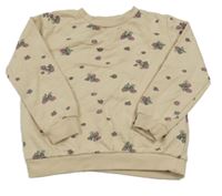 Světlebéžová mikina s malinami so cute