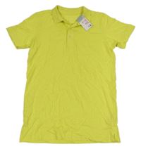Nové - citronové melírované polo tričko PRIMARK