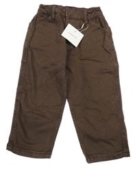 Nové - tmavohnědé rifle ZARA